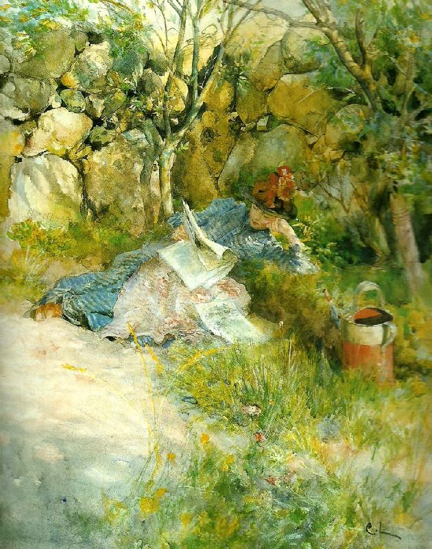 Carl Larsson salitude Norge oil painting art